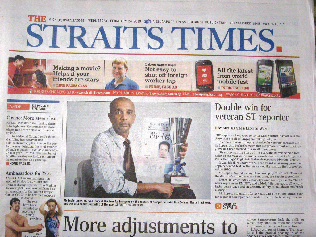 Straits Times | Measured musings